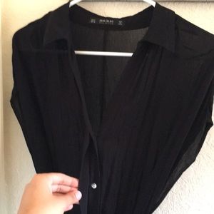 Black Button-up Maxi dress